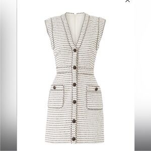 Veronica Beard, Elegant Striped Sleeveless Dress